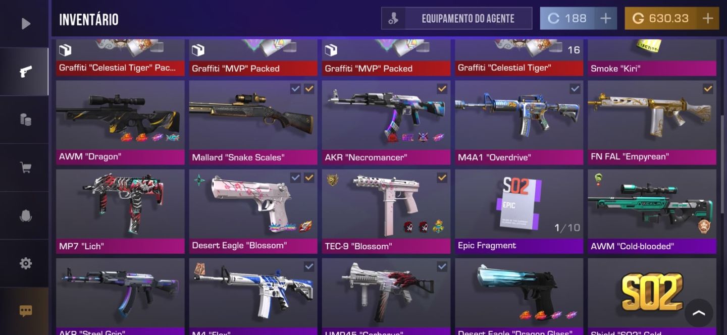 Conta Standoff 2 20k no inventario