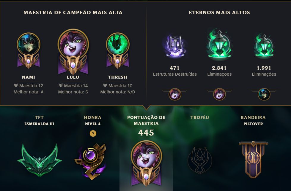 CONTA VALIOSA LOL LEVEL 322 - 334 SKINS NO TOTAL