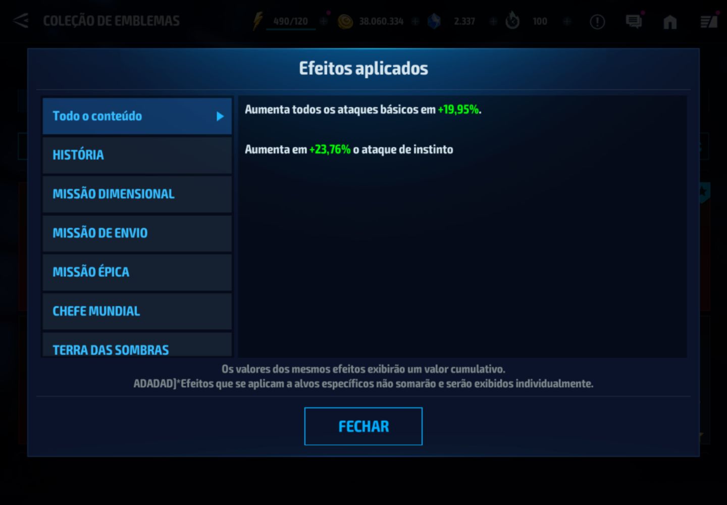 Conta MARVEL FUTURE FIGHT - VIP 14