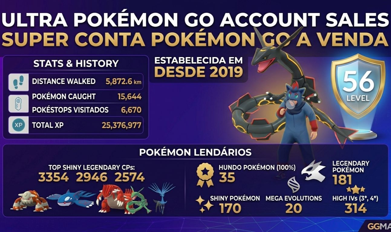 Conta de 2019 Pokemon go, recheada de lendario!