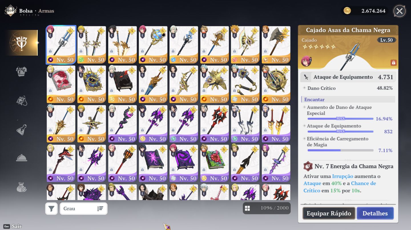 CONTA ENDGAME / HIGH-TIER PRONTA PARA O COMPETITIVO