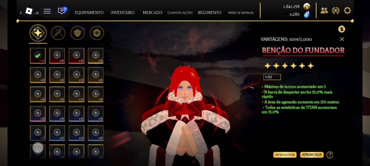 CONTA DE ROBLOX MUITO BOA DIVERSAS COISAS FOCADA EM AOTR E OUTROS