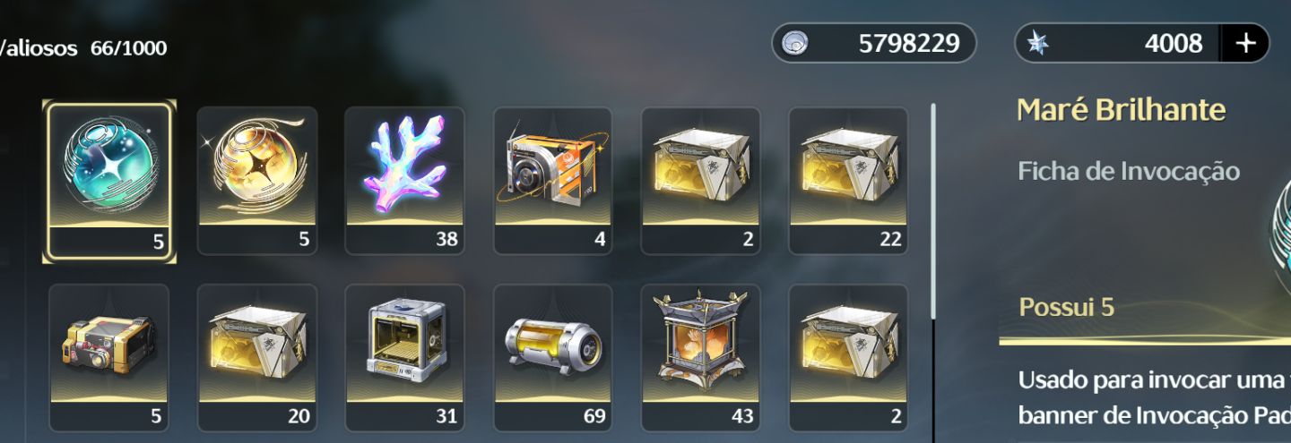 Conta endgame wuwa com MUITOS personagens meta + armas