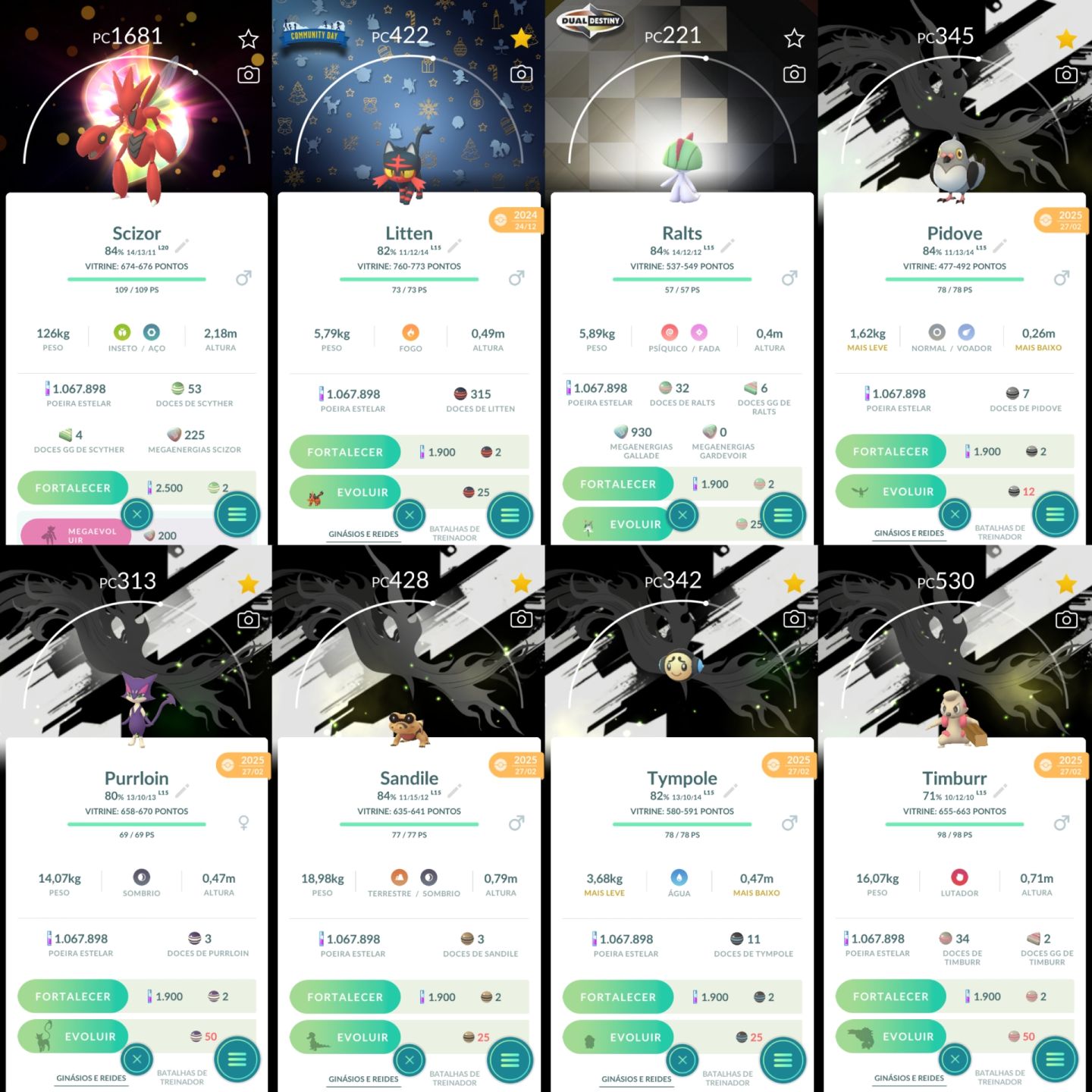 CONTA PREMIUM LV42 ZEKROM SHINY FUNDO 4 LENDARIOS SHINYS E MAIS - POKEMON GO