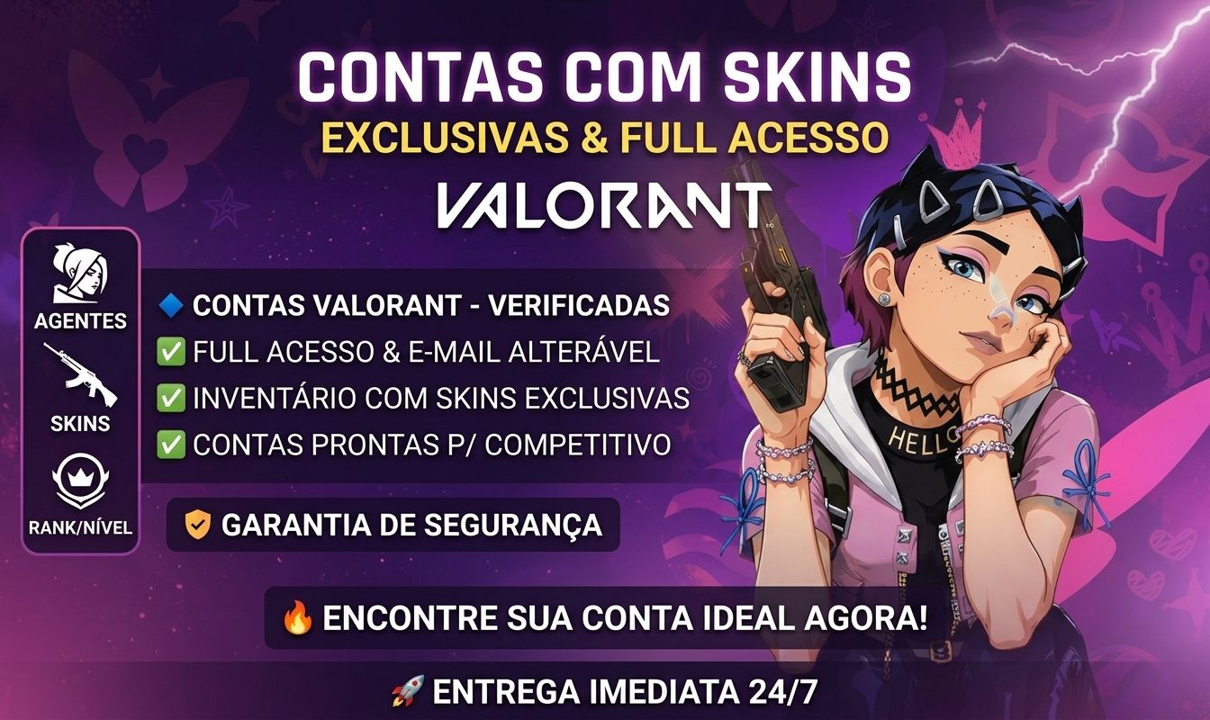 CONTA VALORANT - FULL ACESSO - SKINS