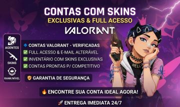 CONTA VALORANT - FULL ACESSO - SKINS