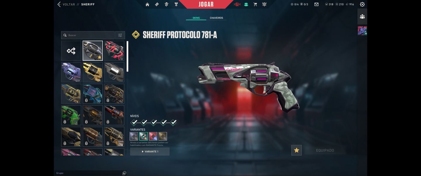 CONTA VALORANT com várias skins. R$1330.80 gasto na conta