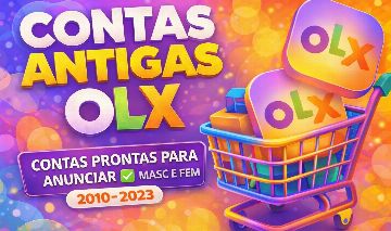 CONTAS ANTIGAS OLX VENDEDOR | PARA ANÚNCIOS | VERIFICADAS