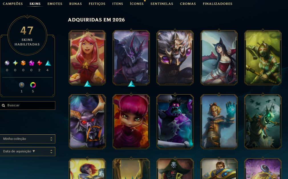 [Entrega Automática] Lol Esmeralda, 47 Skins, Skins Lendárias, 25K Ea, Honra 4