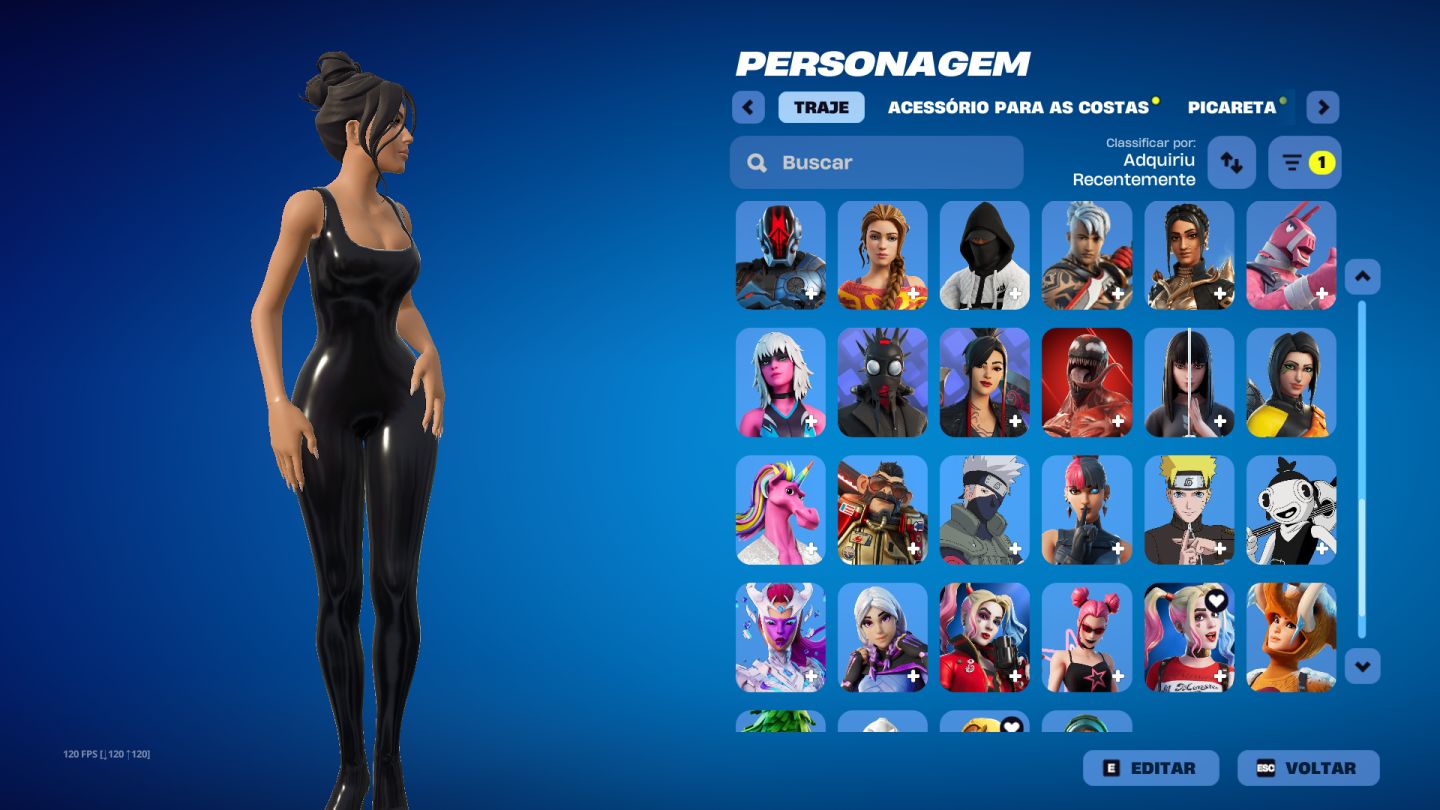 CONTA FORTNITE 76 SKINS COM PASSE ATUAL