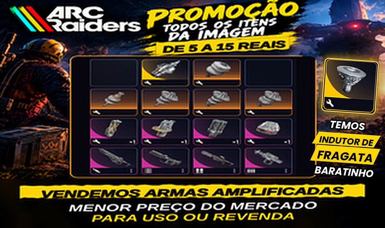 ARC Raiders Modulador de Imperador e Modulos de Amplificação e ARMAS