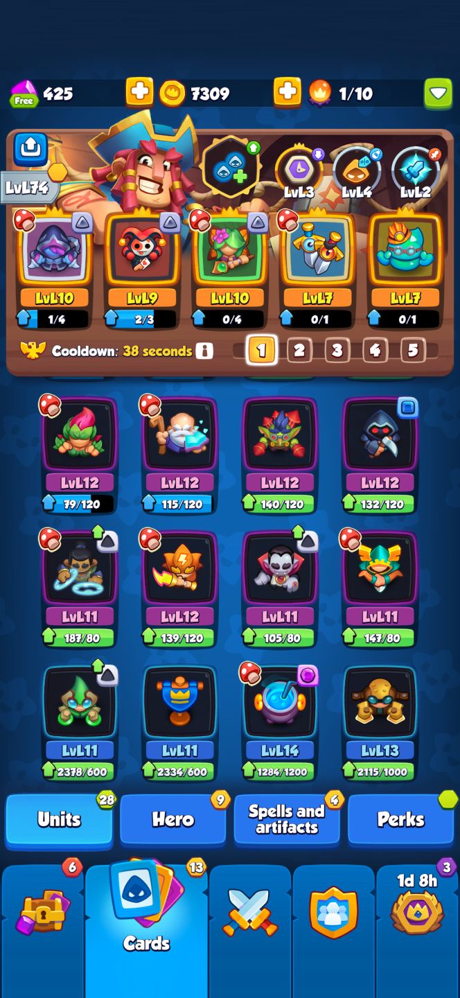 Conta Rush Royale 1153% de crítico