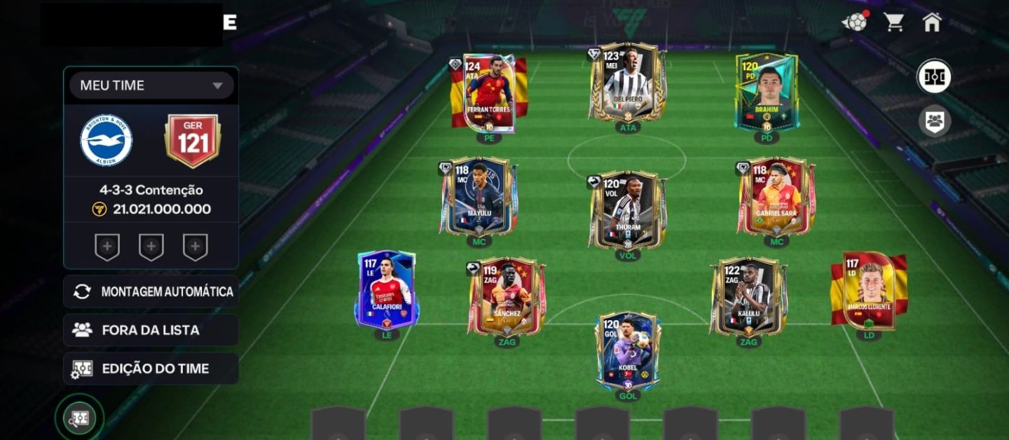 Conta de fc mobile nível 31