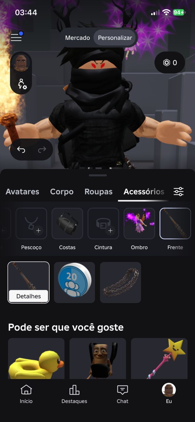 Conta de roblox