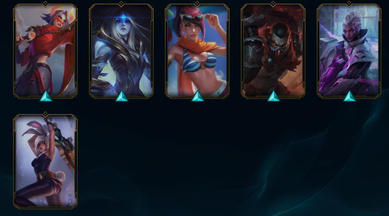 Conta lol unranked 69 campeoes-64 skin +19 mil de essencia azul