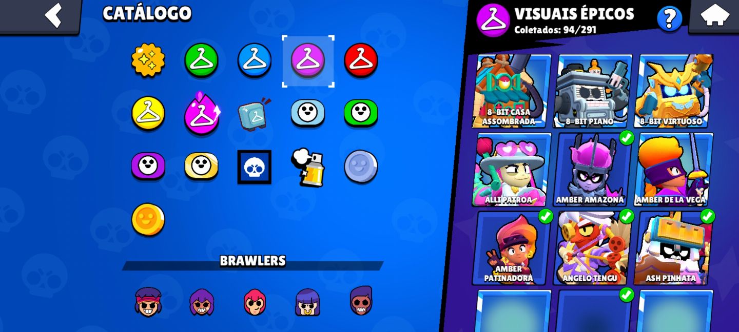 Conta de Brawl Stars com 53k de troféus e 99 Brawlers ( criada em 2021 )