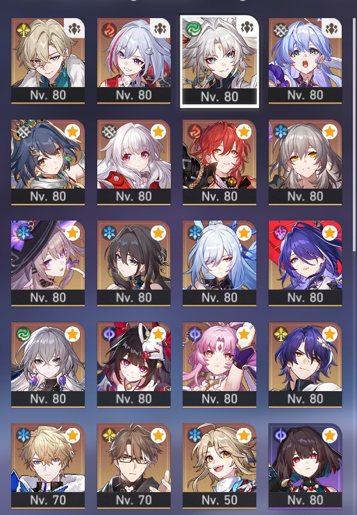 Conta Honkai star Rail 11 Limitados , lv 70