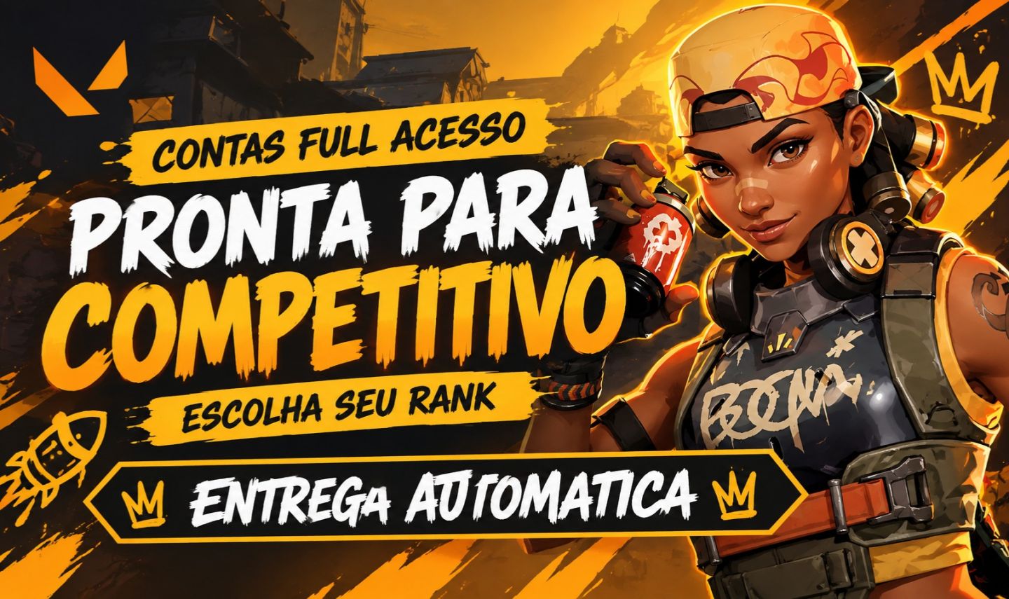 Conta Valorant Pronta para Competitivo por R$64,90, Full Acesso BR, Level 20,
