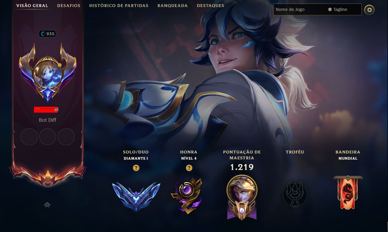 Conta lol 441 skins, diamante 2