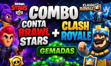 CONTA SUPERCELL PREMIUM CLAHS ROYALE E BRAW STARS
