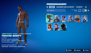 Conta Fortnite TRAVIS SCOTT + TAKE THE L + Pacote twitch prime e Ps plus + Cap 1