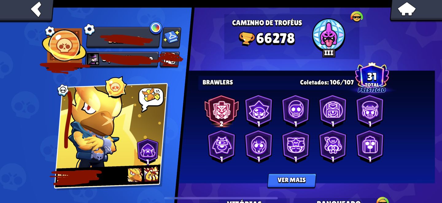 CONTA DE BRAWL STARS FULL