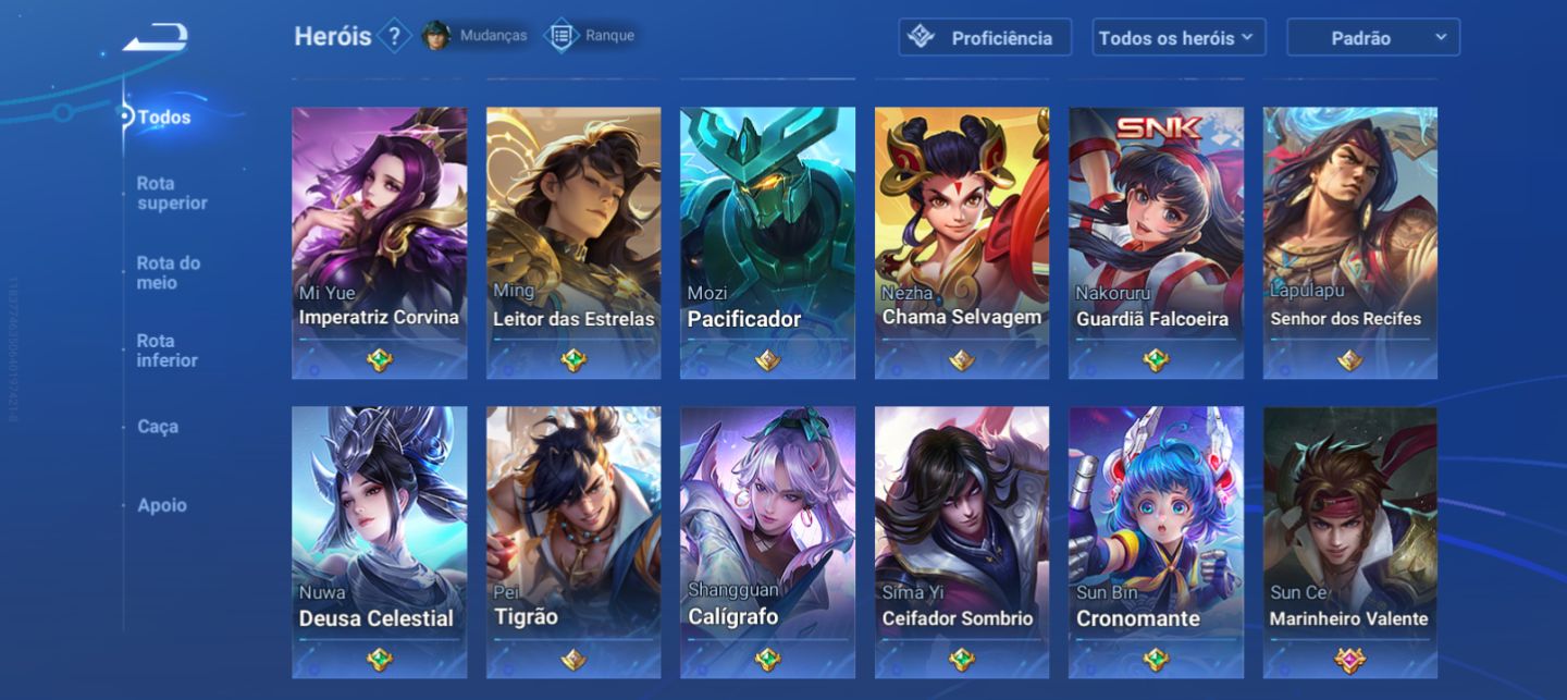 CONTA HONOR OF KINGS 156 SKINS+ 113 HERÓIS | 3x GM (T7/T8/T9)
