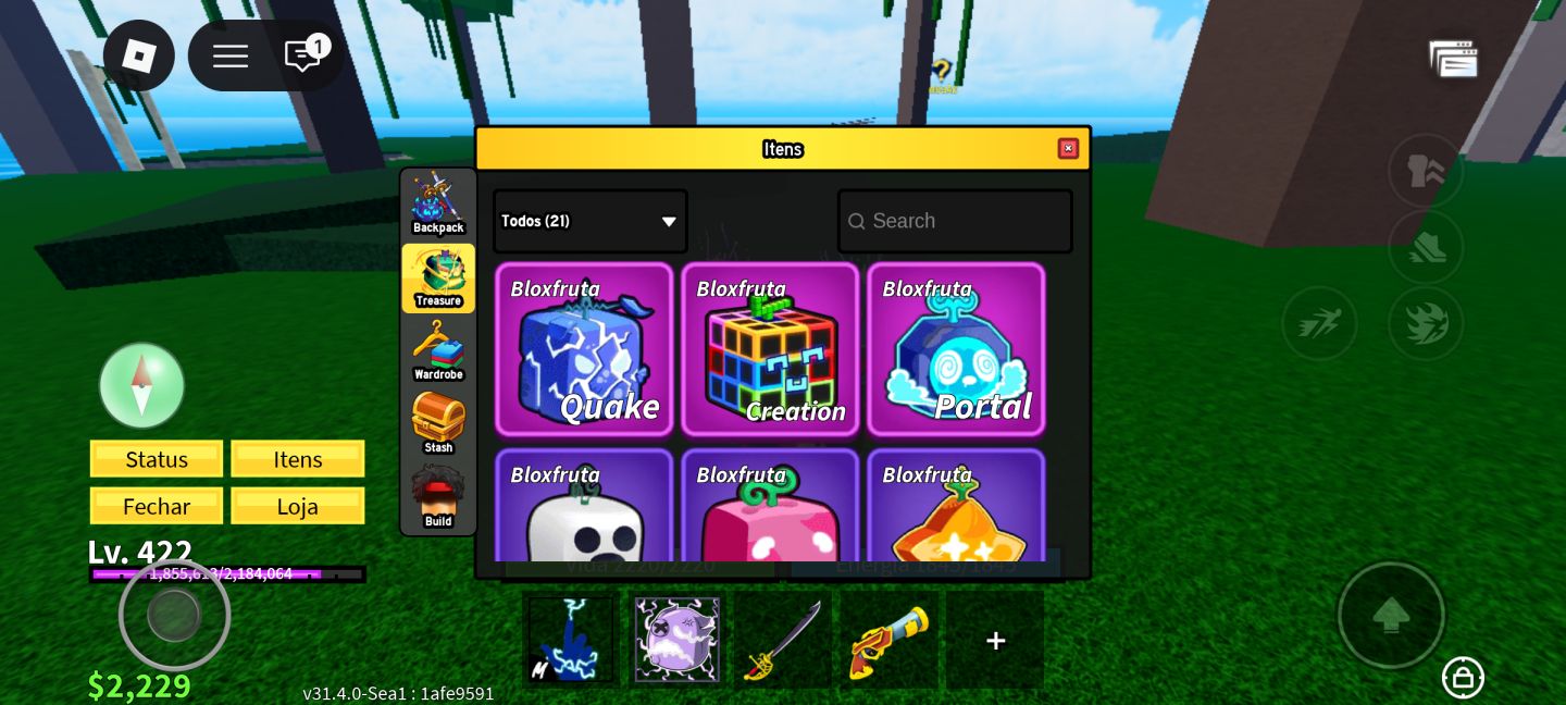Conta Roblox Top - Grow a Garden e Bloxfruits