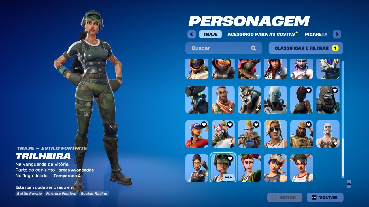 CONTA OG FORTNITE TEMP 1 CAP 1 VÁRIOS PASSES ANTIGOS