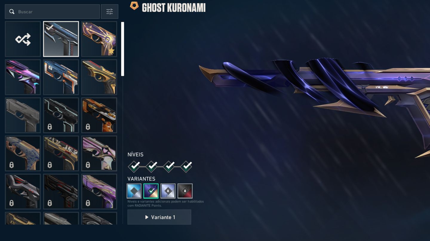 Conta valorant com várias skins!
