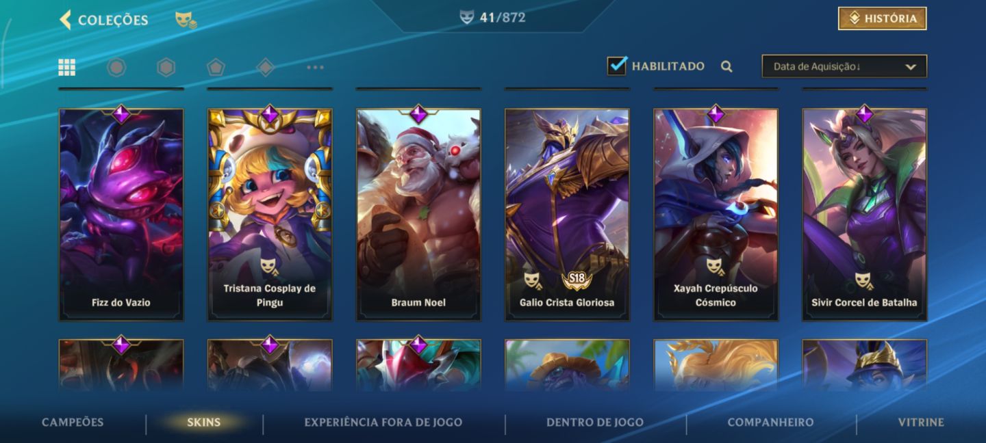 Conta platina level 90 lol wild Rift