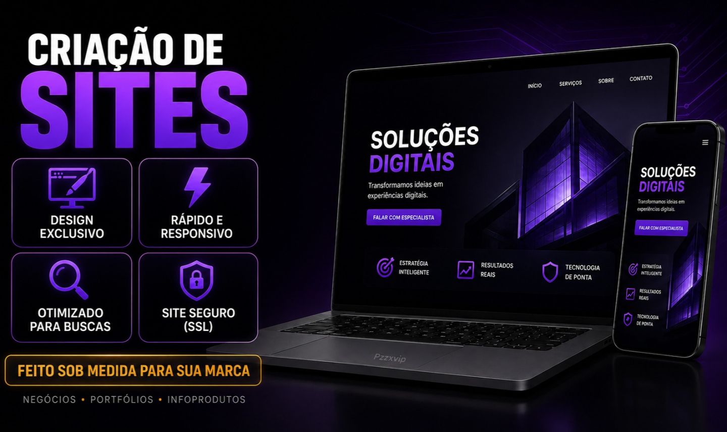 Criação de Sites Profissional | Alta Conversão | Design Exclusivo
