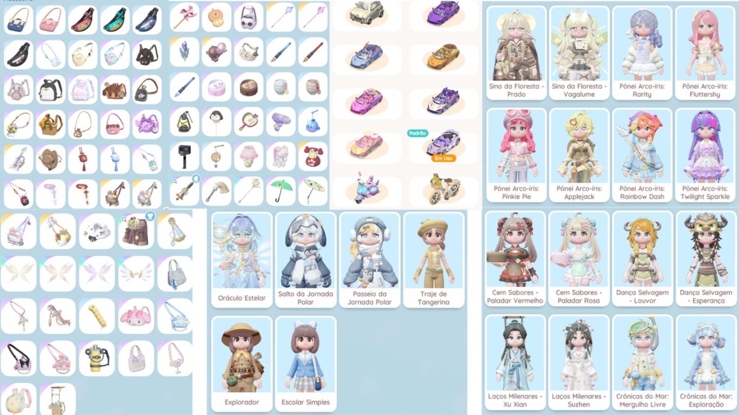 CONTA HEARTOPIA TODOS CARROS MY LITTLE PONY, GACHAS COMPLETOS, LAGOS E MAIS