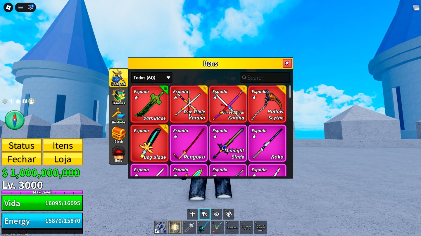 CONTA BLOX FRUITS FULL MAX | LEVEL 3000 | 30M BOUNTY | ITENS RAROS