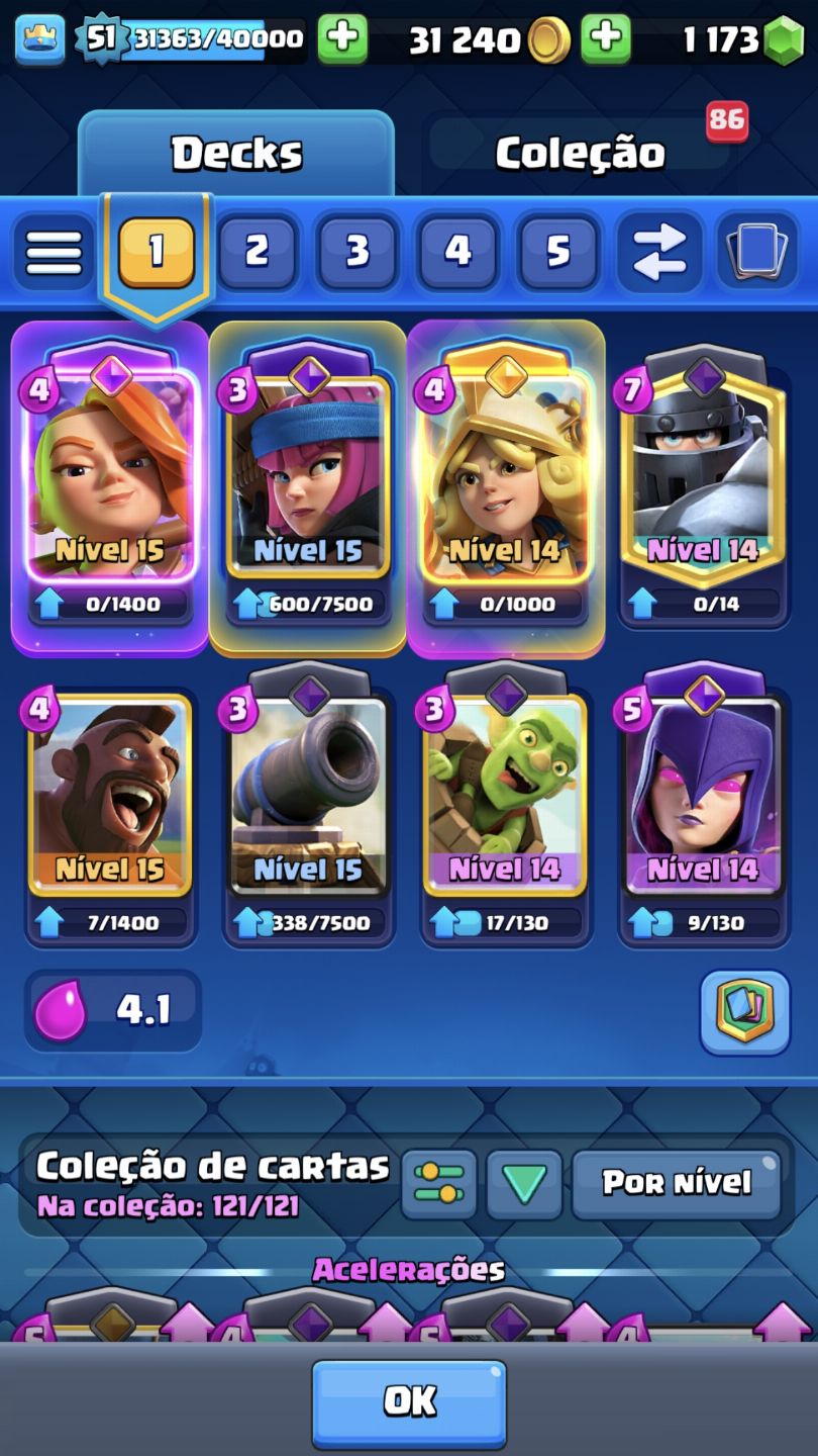 Conta Clash Royale Nível 14 +10.300 TROFÉUS (9 ANOS + EVOLUÇÕES + GEMAS)