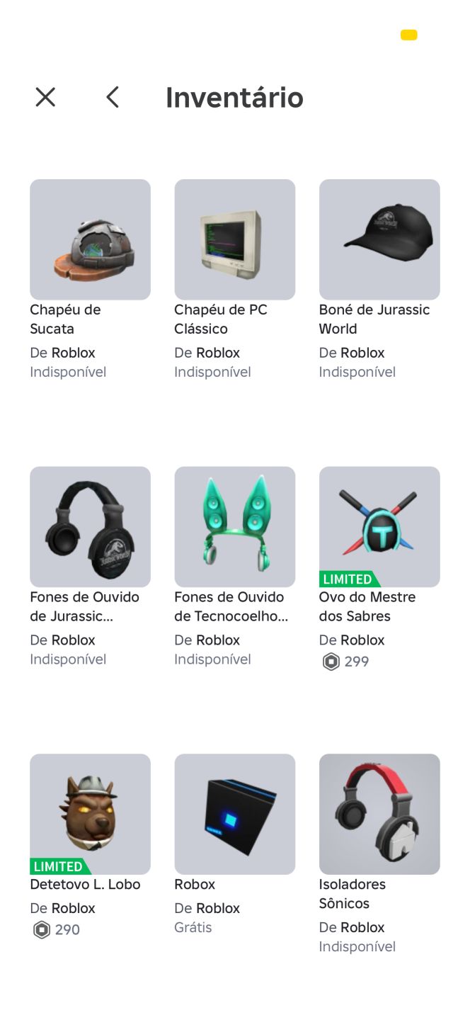 CONTA DE ROBLOX COMPLETA COM +4000 ROBUX GASTOS E VÁRIOS INTENS LIMITEDS!!