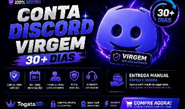 CONTA DISCORD VIRGEM +30 DIAS