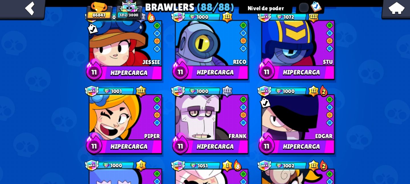 CONTA DE BRAWL STARS COMPLETAMENTE FULL. (DESDE 2018).