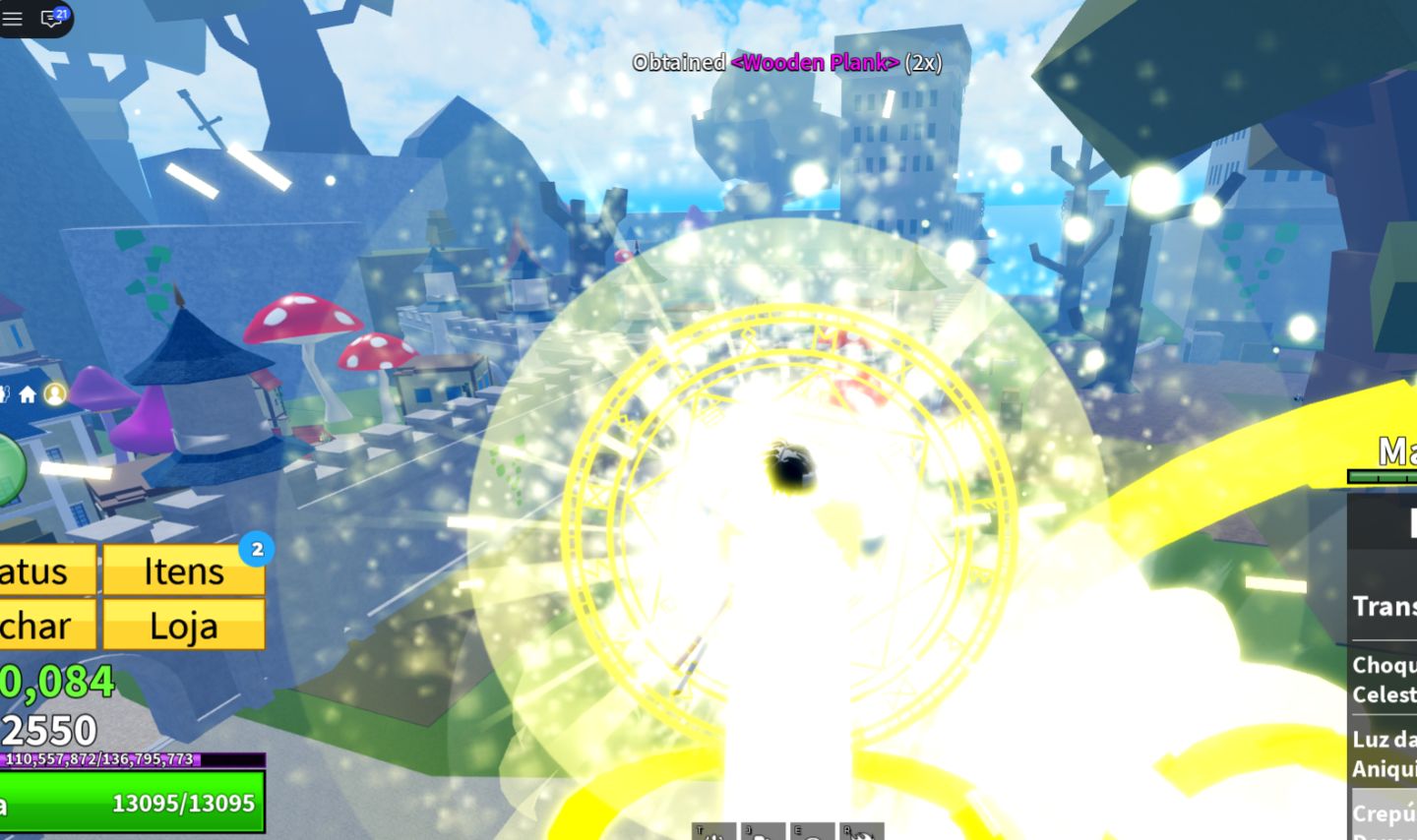 Conta de Blox Fruits com Buddha e Magma Permanente, Notificador de frutas e pass