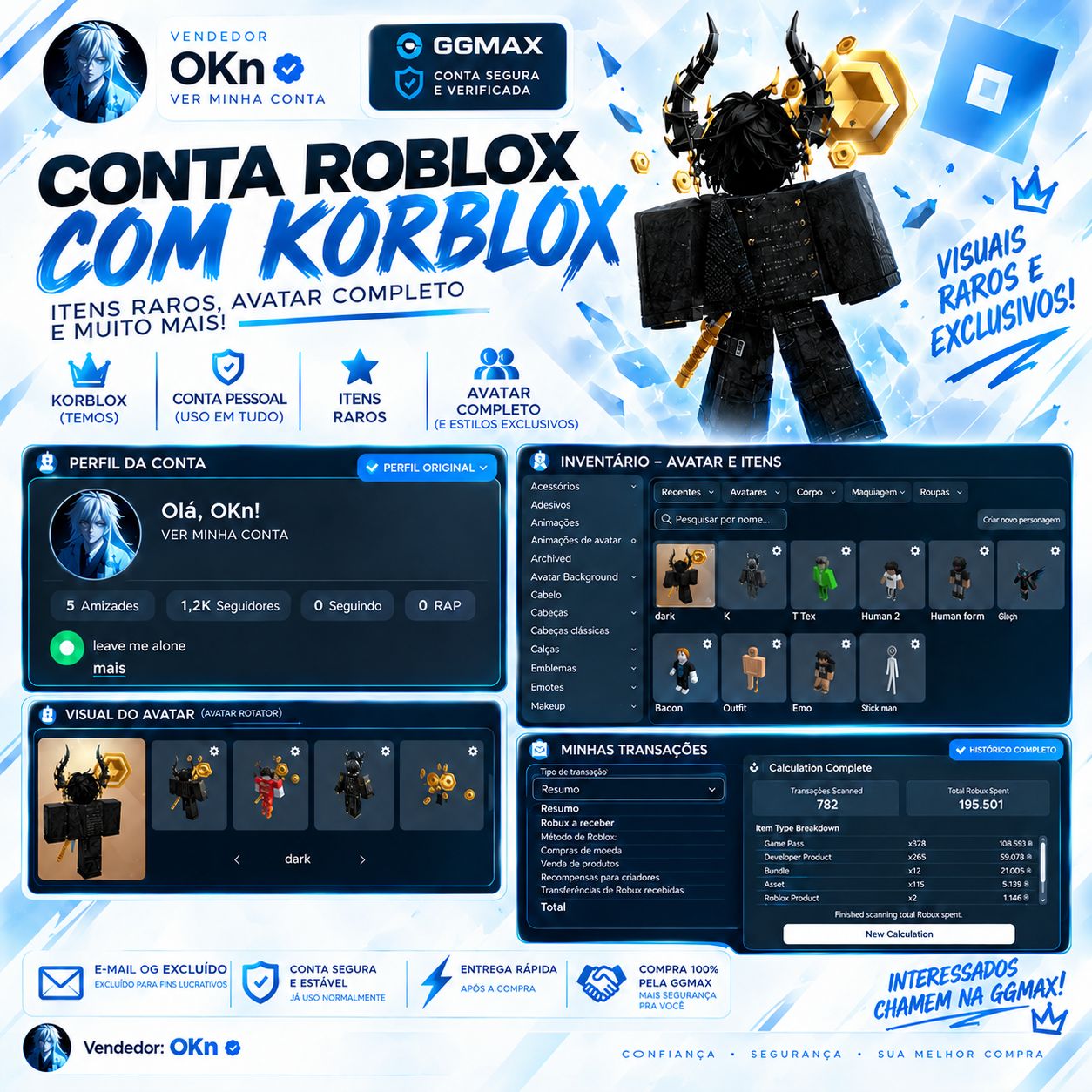 Conta Roblox com Korblox