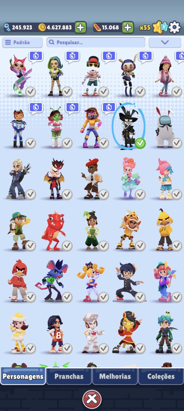 Subway Surfers 324 personagens e 233 trajes