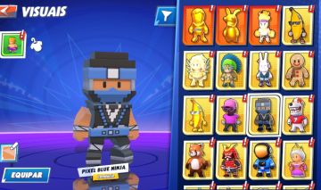 Conta Gemada com Soco e Rasteira level max!! Stumble Guys