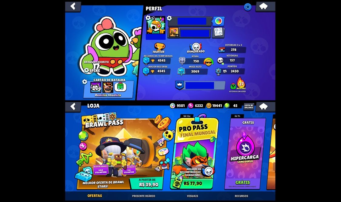 Conta Brawl Stars 4500 troféus