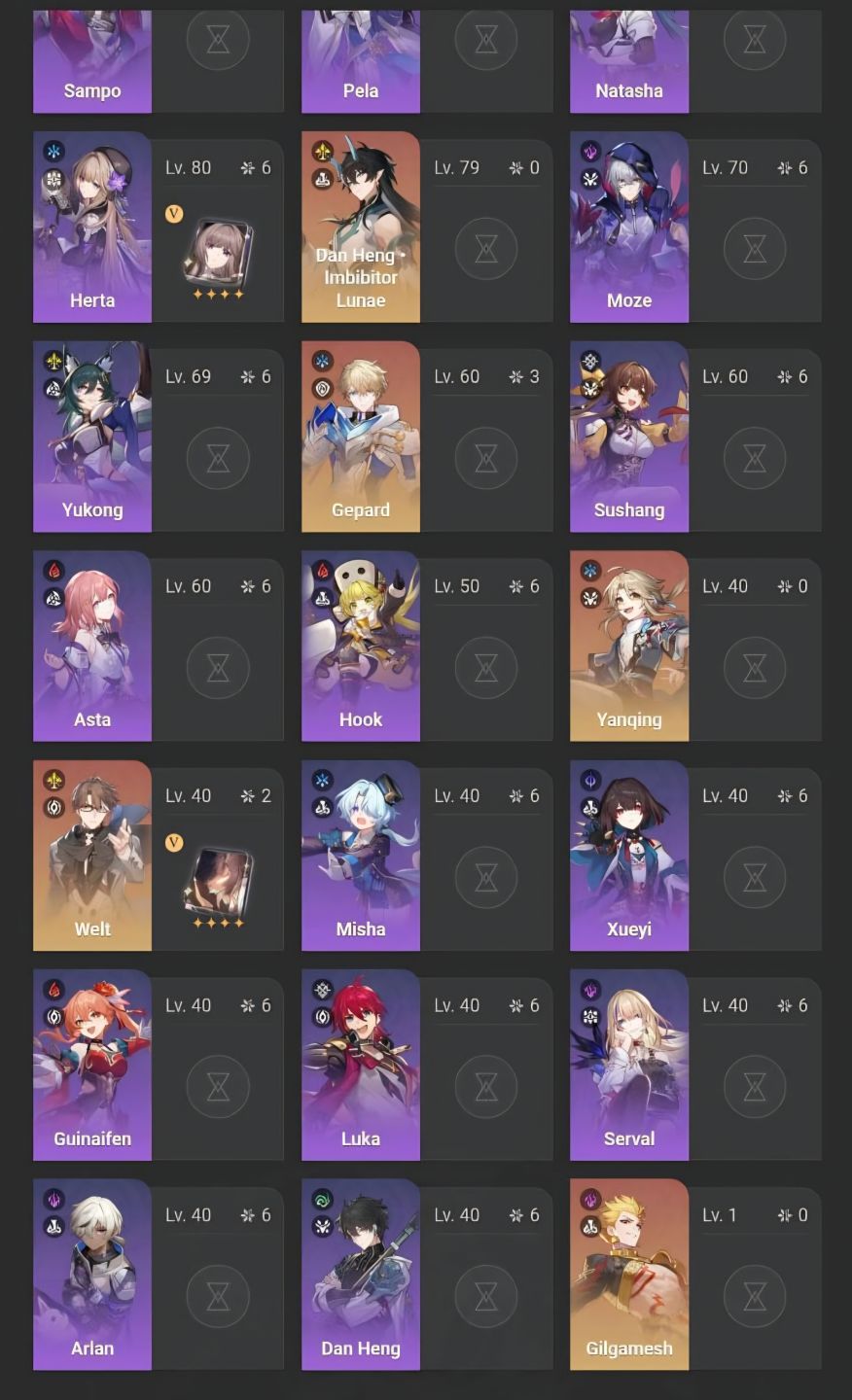 Continha top de Honkai disponível