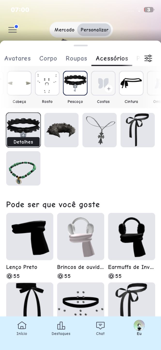 Conta roblox de 2023 feminina