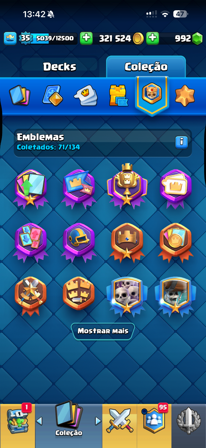 CONTAS FULL ACESSO DE CLASH ROYAL 6500 TROFÉUS + BRAW STARS