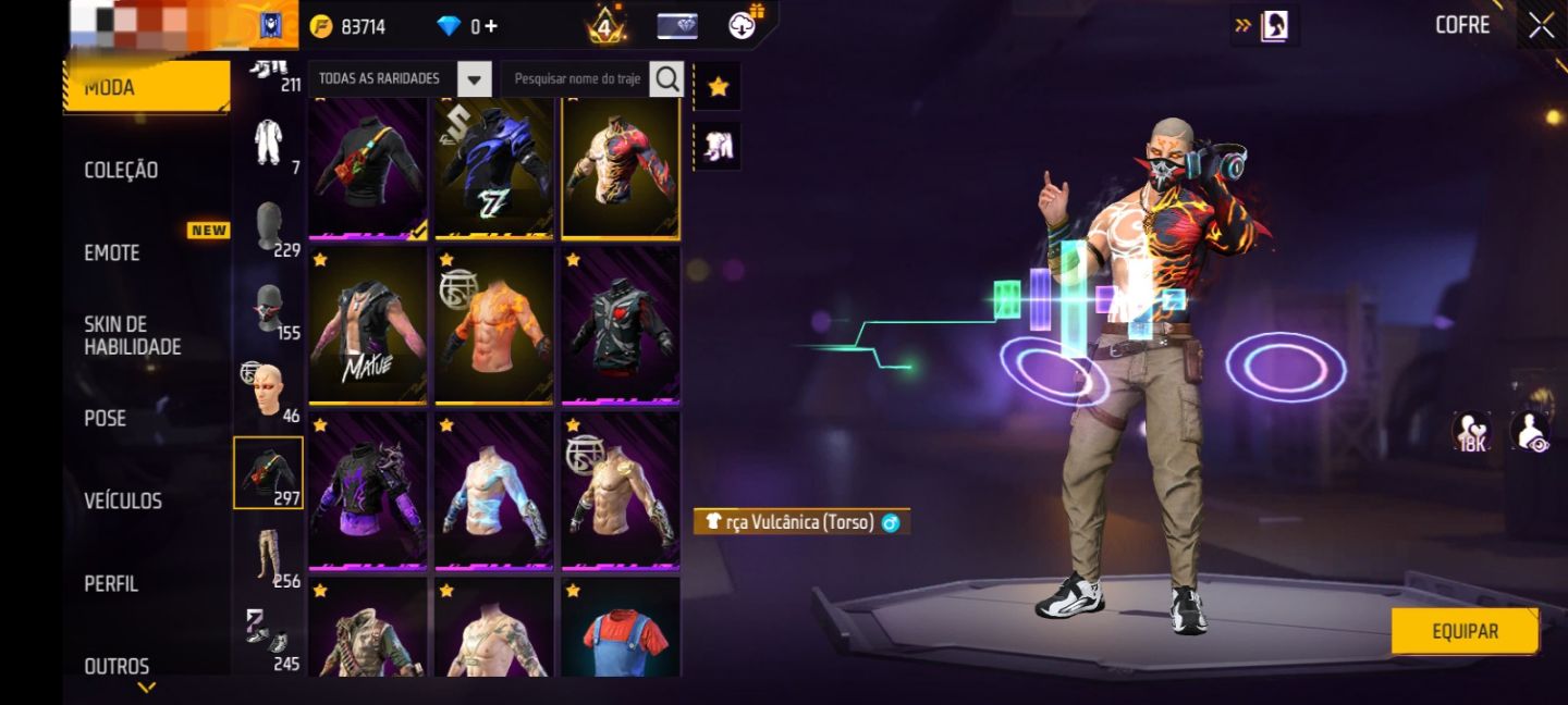 Conta de ff boa para ap + skins de armas evolutiva e conjuntos