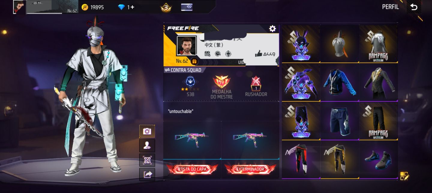 Conta de free fire batata e gemada para apostadore