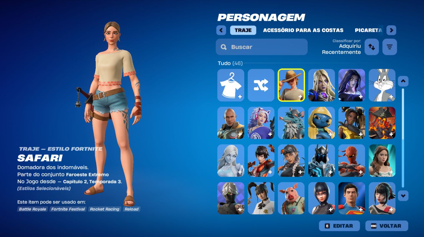 CONTA FORTNITE 46 SKINS | 700 V-BUCKS + REEMBOLSO DISPONÍVEL | PARCERIAS & PASSE