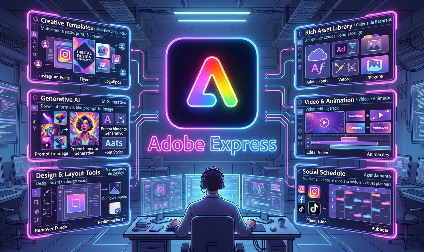 Adobe Express Premium 30 dias + brinde